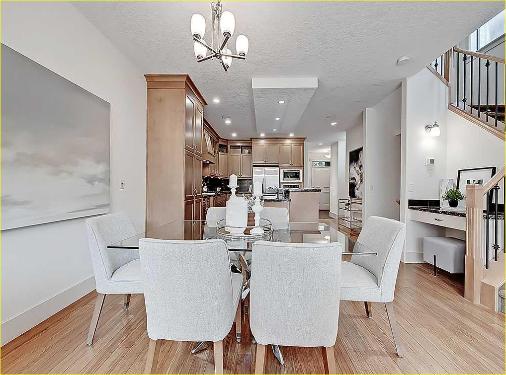 Dining and kitchen view