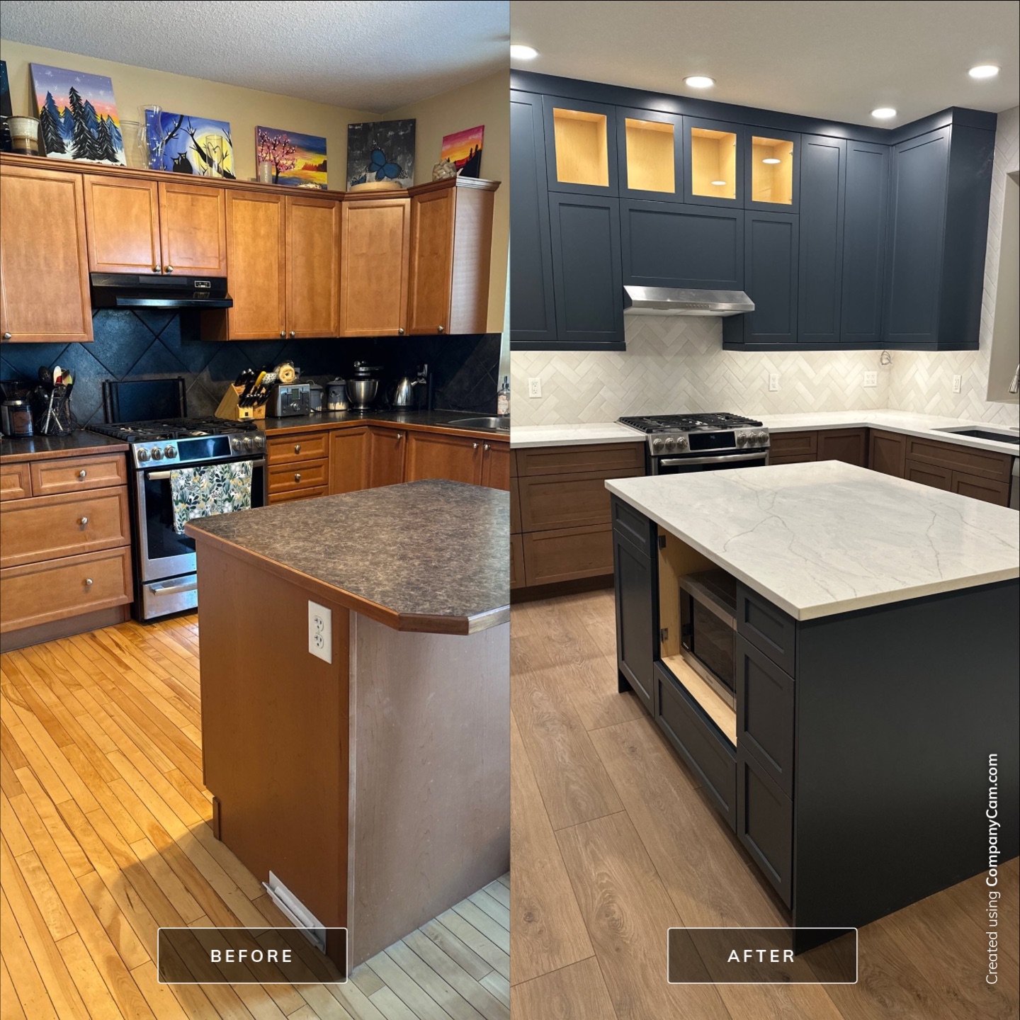 Before and after: Airdrie kitchen renovation